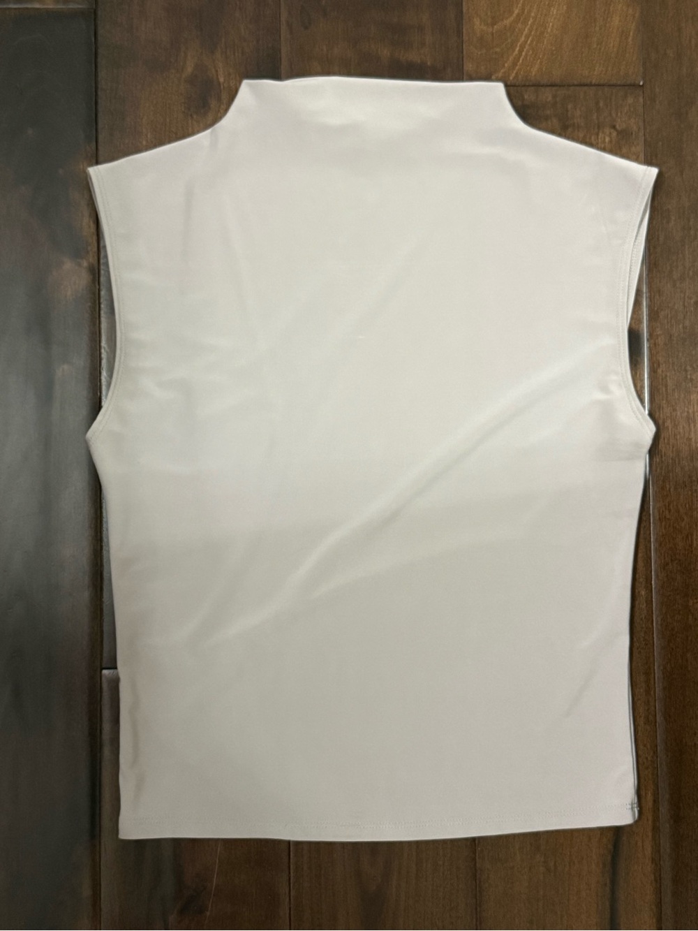 Aritzia Sleeveless Mock Neck Tank in Light Cream